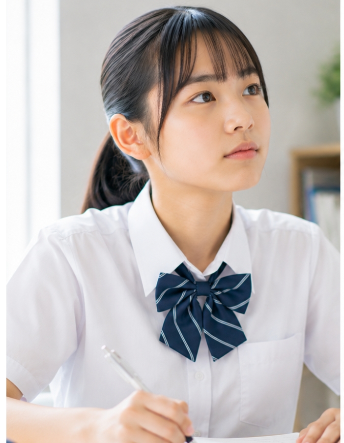 高校受験に向けて問題演習に取り組む受験生の手元